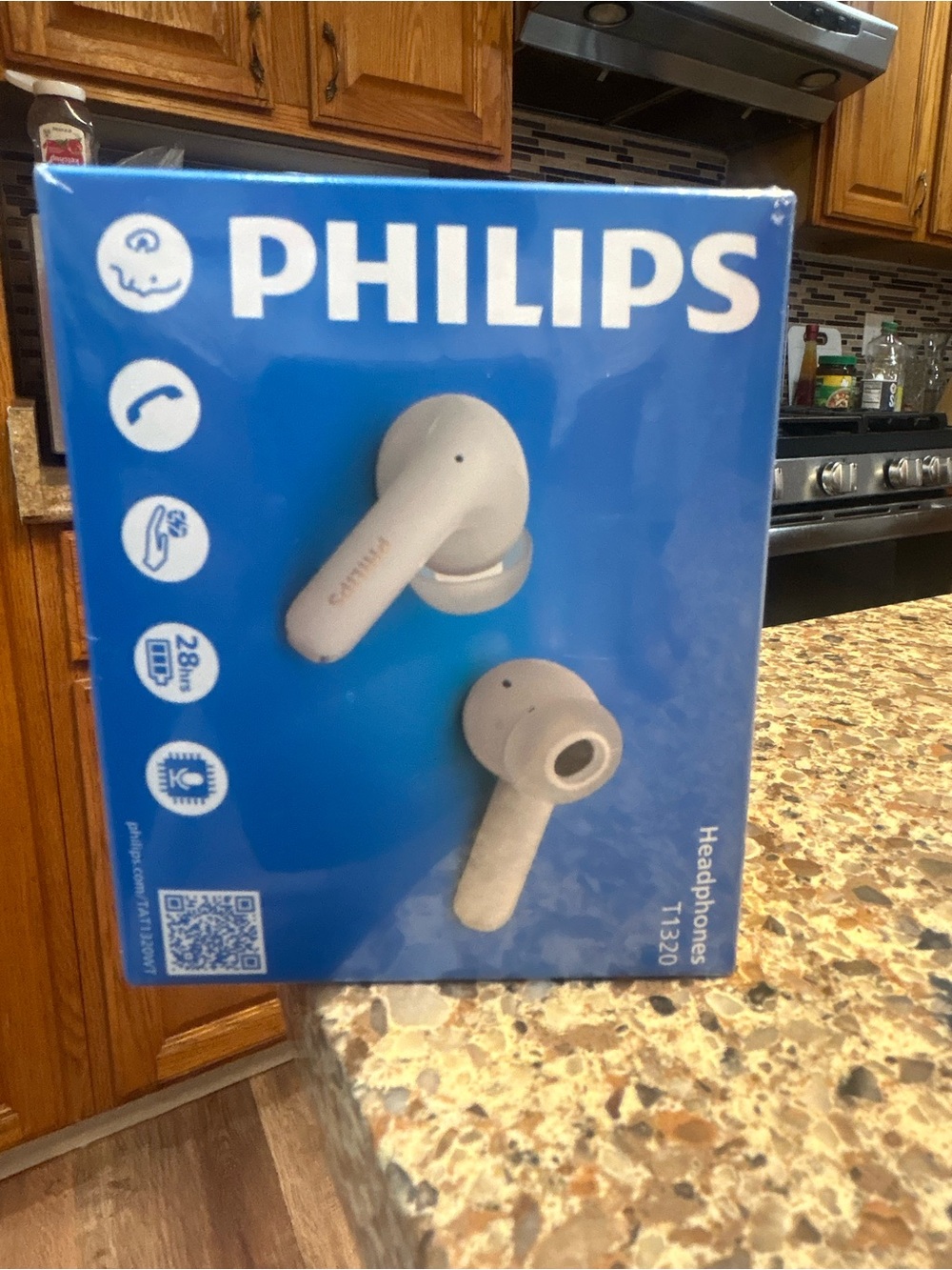 Philips White Wireless T1320 True Wireless Earbuds